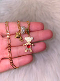 Birthstone Kids With Gold Teddy (1 Or 2 Kids)
