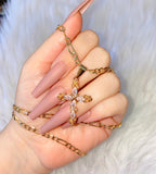 Marquise Floral Cross