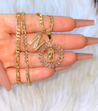 Round Baguette Mary With Initial