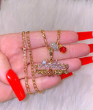Tricolor Madre With 1 to 6 Birthstones