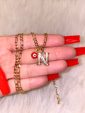 Bling Initial And Red Eye