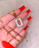 Square Icy Image Of Mary