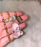 Crystal Teddy, Bling Initial, And Birthstone Combo