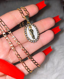 White Saint Jude Necklace