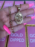 Diamond Cut Oval Saint Jude