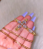 April Cross (Cuban Chain)