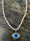 Freshwater Pearl Eye Necklace