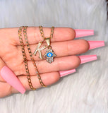 Classic Hamsa Eye With Initial