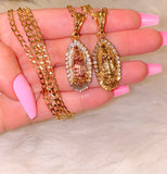 Iced Out Mary In 2 Color Choices