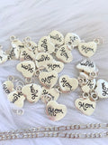 Silver Mom Heart Necklace
