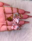 Crystal Teddy, Mom Heart, & 1 To 4 Letters