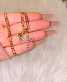 Diamond Inspired Cross & Teddy