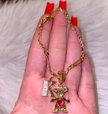Bling Birthstone And Initial Kid Anklet (1 Kid)