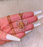 Dazzling Rose Heart (Gold)