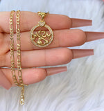Round Mom Necklace