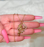 Jessica Rose Necklace With Letter