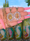 Iced Out Virgin Mary Or Saint Jude