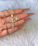 Geometric Cross & Initial (Figaro Chain)