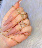 Marquise Floral Cross