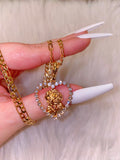 Dazzling Rose Heart (Gold)