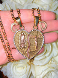 Jesus And Mary Breakable Heart With 2 Letters