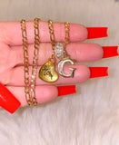Mom Heart With 1 To 5 Bling Letters