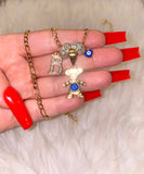 Icy Birthstone And Initial Kids With Heart Eyes