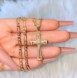 Enchanted Cross (Figaro Chain)