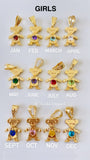 Bling Birthstone And Initial Kid Anklet (1 Kid)