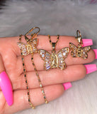 Mariposa De María Set (Thin Link Chain)