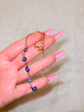 Adjustable Blue Eye Bracelet Or Anklet