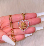 Dazzling Rose Heart (Gold)
