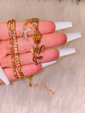 Belle's Rose With Initial (Gold)
