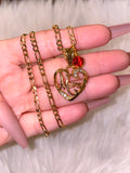 Mom Heart With 1 Or 2 Birthstones