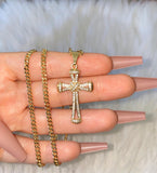 Enchanted Cross (Cuban Chain)