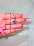 Dainty Blue Eye Necklace