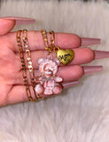 Crystal Teddy With Mom Heart