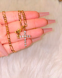 Diamond Inspired Cross & Teddy