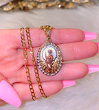 Oval Icy Mary Or Saint Jude