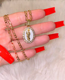 White Saint Jude Necklace