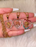 Dazzling Rose Heart (Gold)