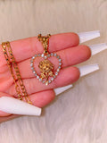 Dazzling Rose Heart (Gold)