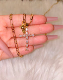 Pear Shape Cross & Teddy