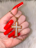 Icy Square Cross (Red)