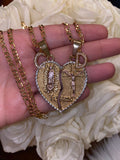 Jesus And Mary Breakable Heart With 2 Letters