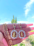 Iced Out Virgin Mary Or Saint Jude