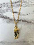 Green Saint Jude Necklace