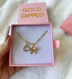 Mariposa Rosa With Initial