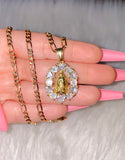 Iced Out Virgin Mary Or Saint Jude