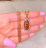 Bicolor Becky Mary (Cuban Chain)